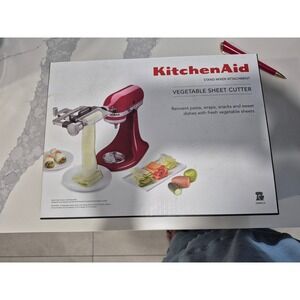KitchenAid Vegetable Sheet Cutter Stand Mixer Attachment KSMSCA Silver Black